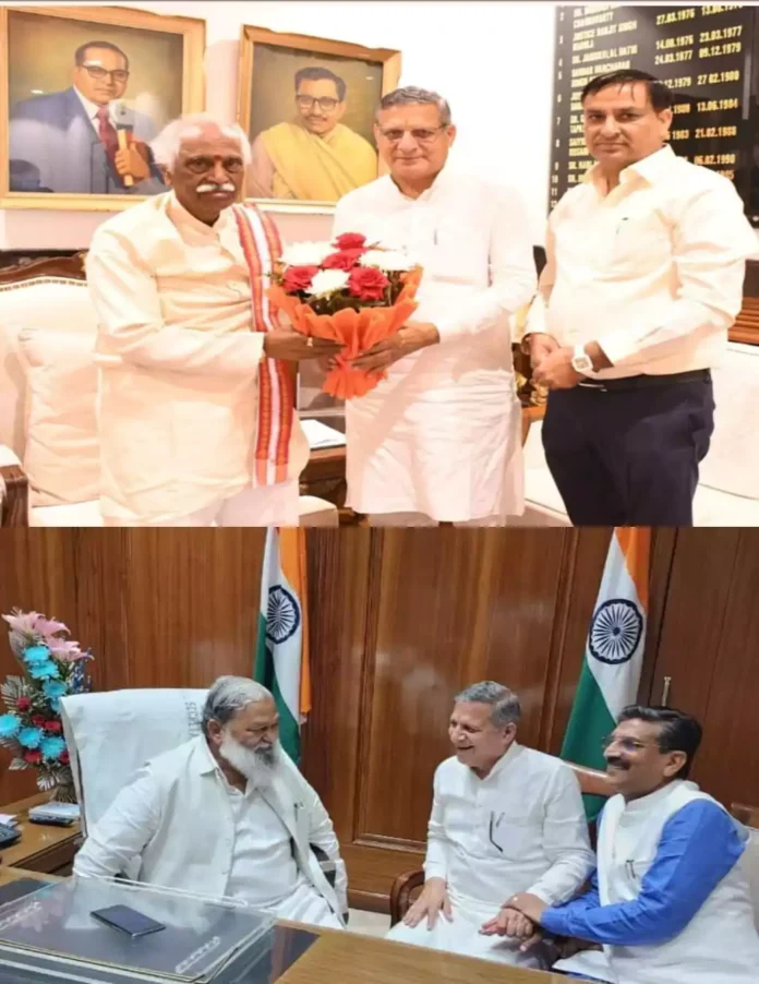 Former minister Kanwar Pal made a courtesy call on Bandaru Dattatreya