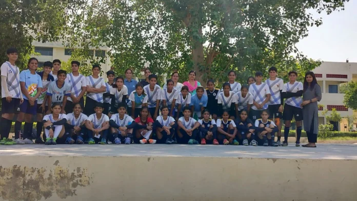 Girls showed their talent in football trials