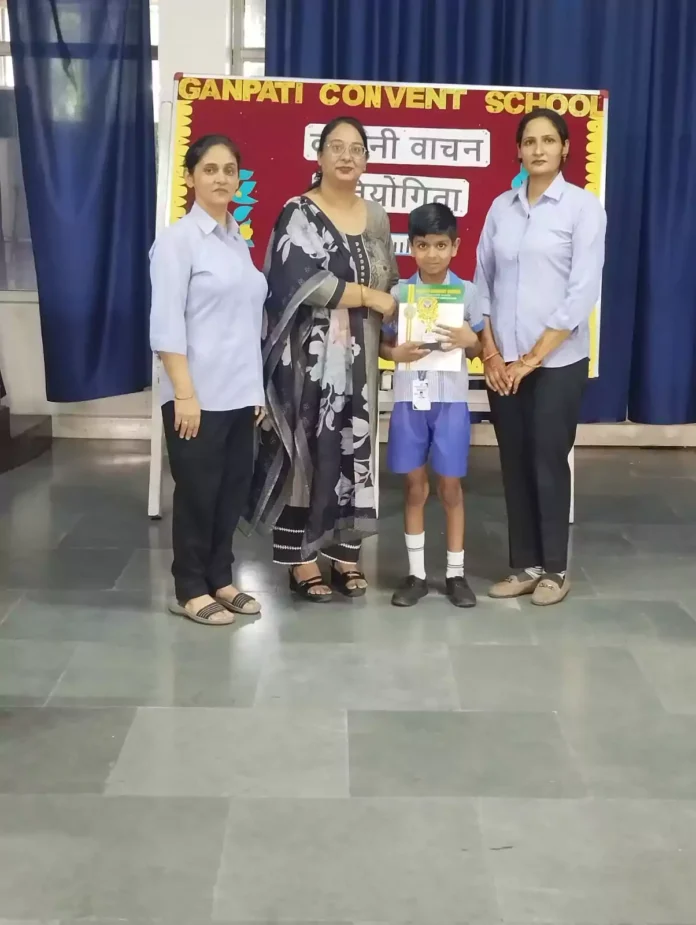 Hindi speech competition organized in Ganpati Convent School