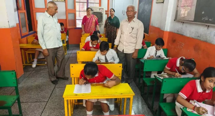 Indian culture knowledge test held in Bharat Vidya Mandir School