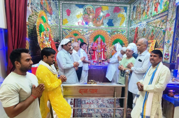 Mahavir Durga Temple Saghand Residents Assembly celebrated the establishment