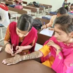 Mehndi and Rangoli competition organized in Government College Krishna Nagar