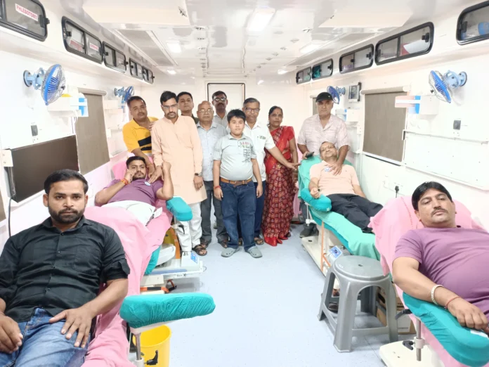 Self. 48 people donated blood in memory of Seth Jagannath Moosepur