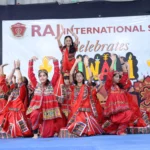 Students showed talent in Diya-Matka decoration and Rangilo competition