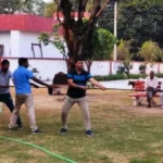 Tug of war competition organized under Police Memorial and Flag Day