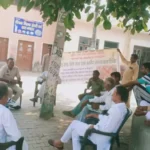 Subject expert Dr Rameshwar Das gave information about crop residue management to the villagers