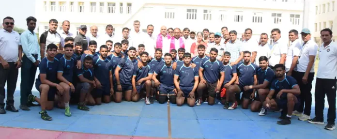 Inter-college Kabaddi competition organized at Chaudhary Bansi Lal University, Bhiwani