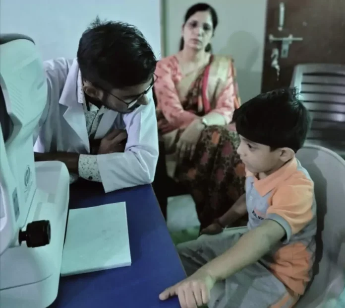 Eye check-up camp organized at Nachiketan Model School