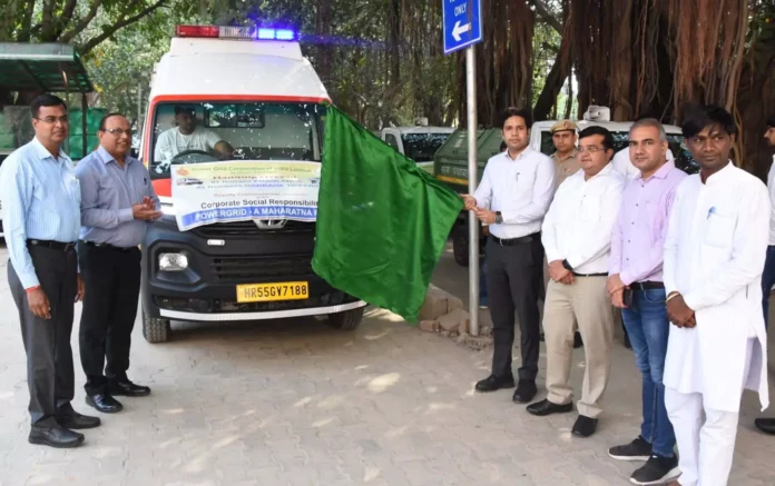 Powergrid company donated one ambulance and two tipper vehicles