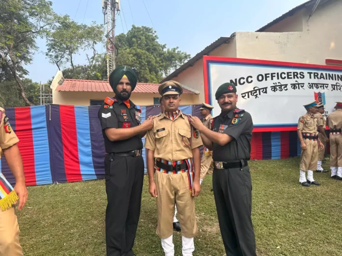 Assistant Professor of JC Bose University became Lieutenant in NCC Army Wing