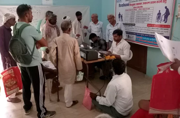 48 people registered in the handicapped check-up camp for distribution of assistive and artificial limbs