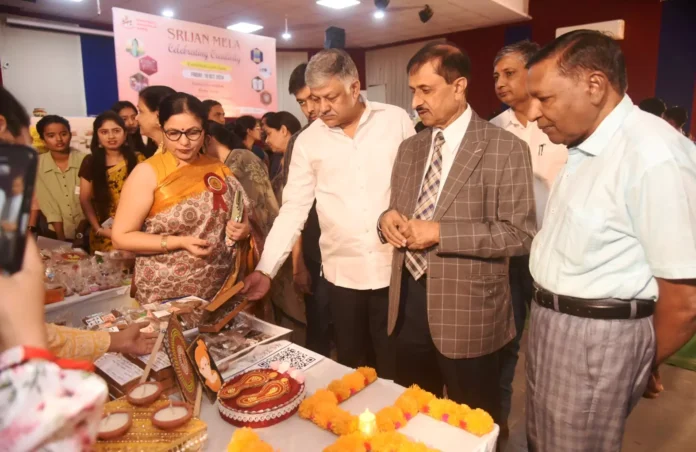 A one day handicraft exhibition organized at Adarsh ​​Mahila Mahavidyalaya, Bhiwani