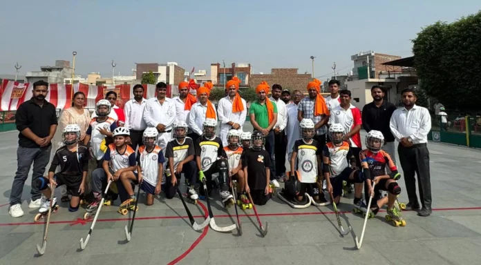 State level off ice bandy competition held in Fatehabad, Fatehabad won the overall trophy