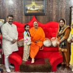 Govind Kanda took blessings from spiritual guru Pradeep Mishra Maharaj