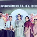 Sakshi of Nachiketan Model School selected at state level in essay writing