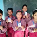 All children from class 1st to 5th got ID cards