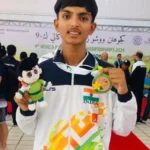 Yuvraj of Bhiwani won bronze medal in World Junior Wushu Championship