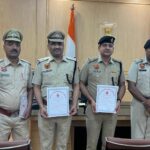 बेहतरीन कार्य करने पर 9 पुलिस कर्मियों को किया सम्मानित