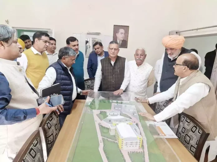 Construction of open air theatre started Shyam Singh Rana