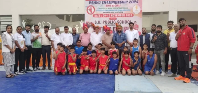 DAV Police Public School students won the 15th Haryana State Sub-Junior Wushu Championship