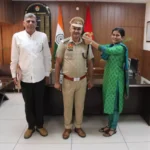 Devendra Singh Nain promoted to DSP, SP congratulated him by putting on HPS badge