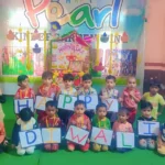 Diwali festival was celebrated with great pomp in Pearl Kindergarten Wing School