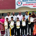 Flag of victory hoisted in Bharat Public School Karate Championship 2024