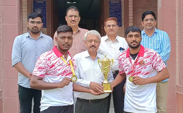 Gaud Brahman Degree College got first place in Wushu competition