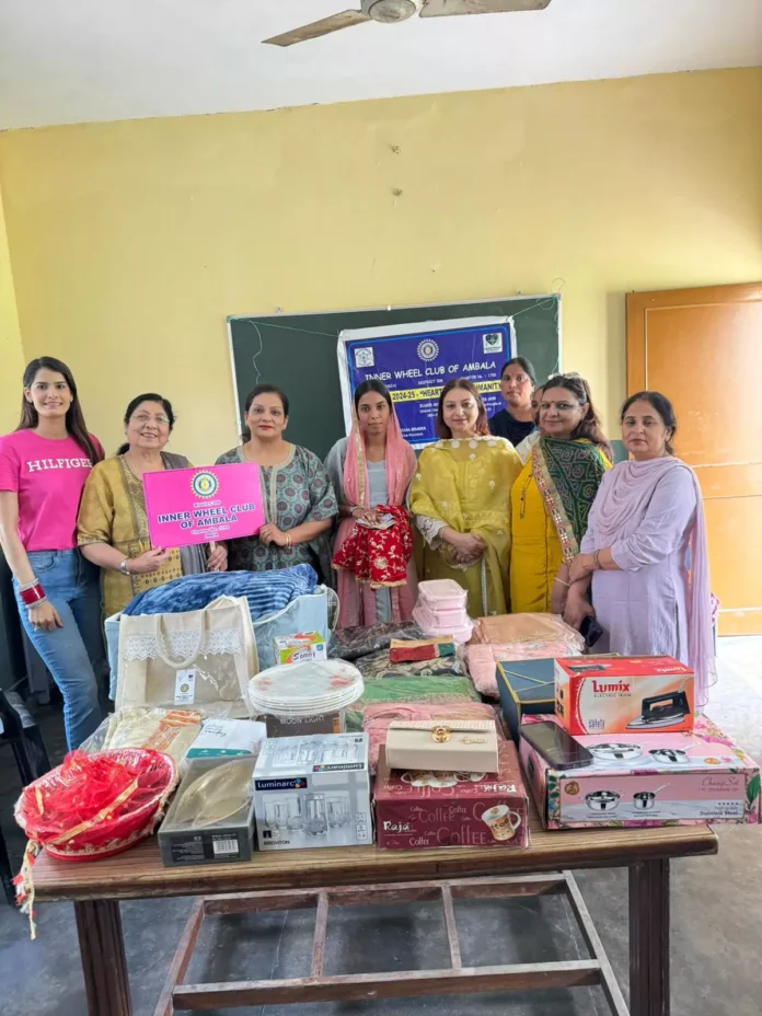 Innerwheel Club Ambala provided necessary things for the girl's marriage