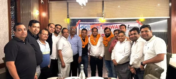 JC Rahul Basia became the unanimous president of JCI Bhiwani