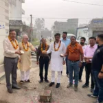 Kanwarpal Gurjar inaugurated the road works worth 45 lakhs Vipul Garg