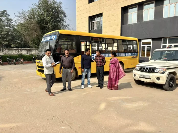 Members of Haryana State Child Protection Commission conducted surprise inspection in schools