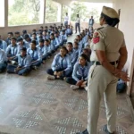 Police taught cyber awareness to students in school