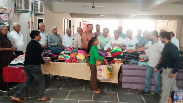 Punjabi society took a new initiative and started free clothes distribution service