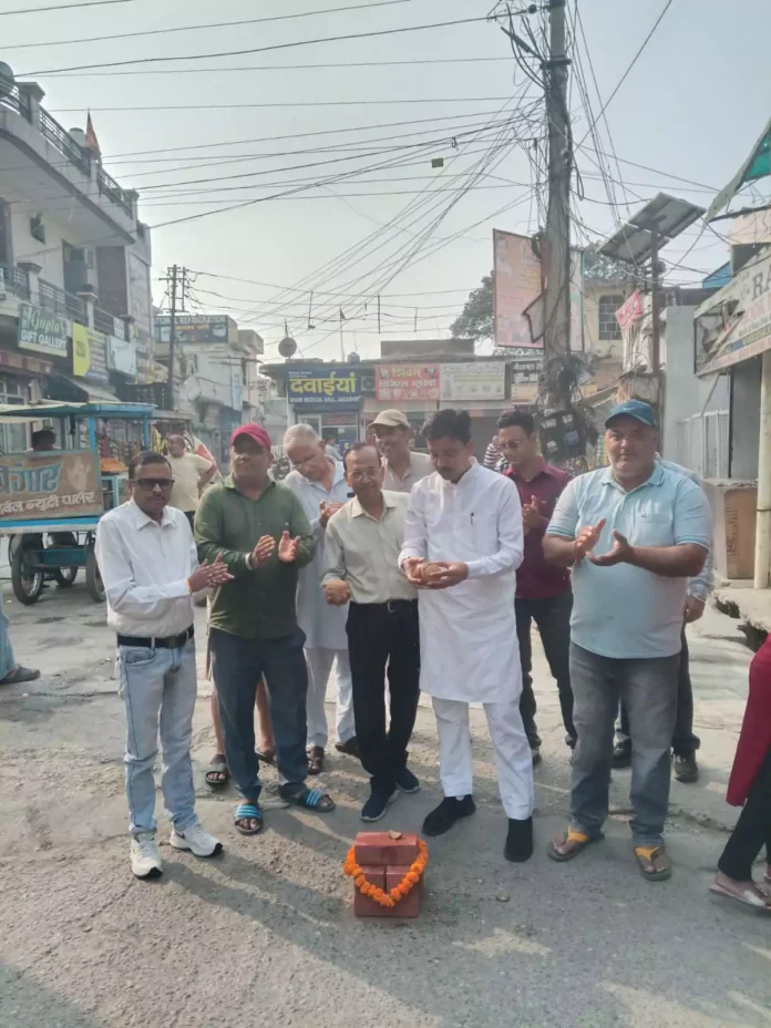 Road works worth 1 crore 24 lakhs inaugurated Vipul Garg