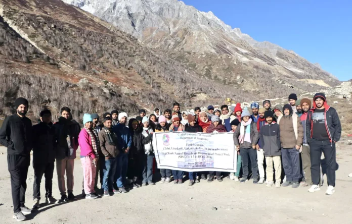 Students of Haryana Central University studied the Himalayan region of Uttarakhand