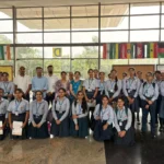 Students were given an educational tour of Amity University on Children's Day.