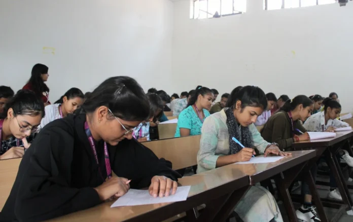 Road safety awareness test organized in Arya College