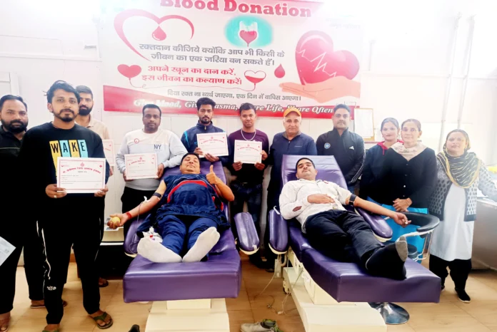 14 youths donated blood on a message to save the lives of dengue patients