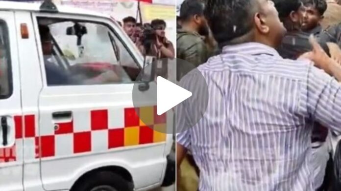 Viral Video: लड़ाई के बीच आ गई एंबुलेंस, रास्ता दिया और फिर लड़ने लगे, देखें वायरल वीडियो