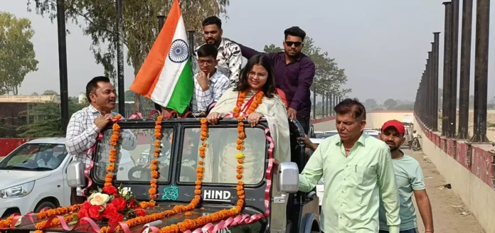 The daughter who became a judge was welcomed on the platform of Uchana Kalan Sarva Jatiya Dadan Khap