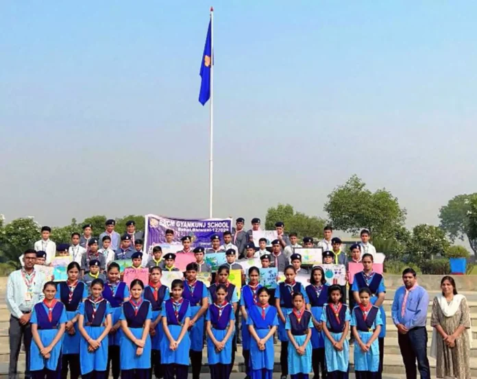 75th Scout/Guide Foundation Day was celebrated at BRCM Gyan Kunj