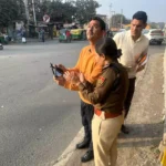 Faridabad News : यातायात पुलिस भीड-भाड वाले क्षेत्रों का ड्रोन के माध्यम से किया निरीक्षण