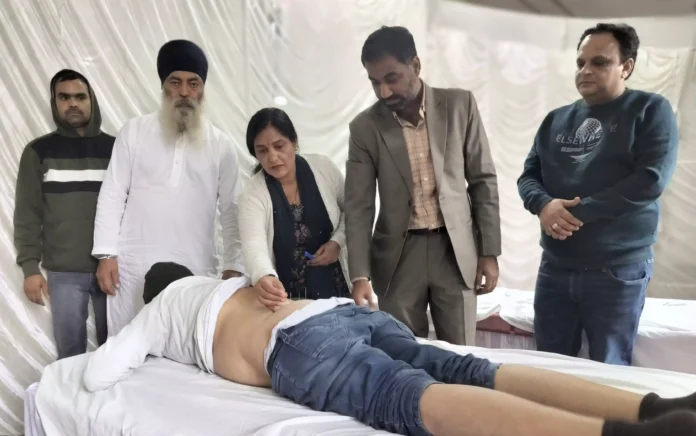 Joint and back pain, cervical and respiratory pain got cured in acupuncture camp