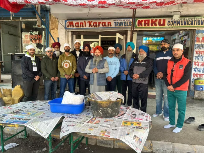 Maa Mansa Devi Club installed langar outside Malik Palace