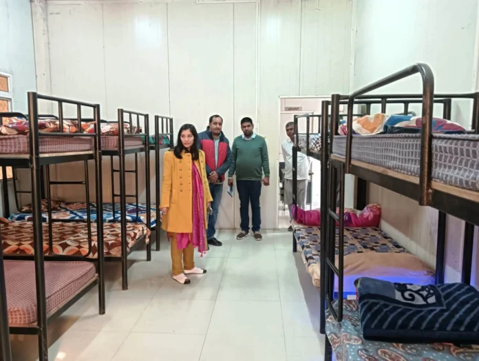 Rewari News Additional Deputy Commissioner Anupama Anjali visited the night shelter and checked the arrangements