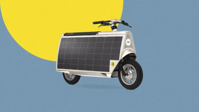 Say goodbye to charging Lightfoot introduces the world's first solar-powered electric scooter, book now