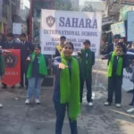 Students of Sahara International School made people aware through road show