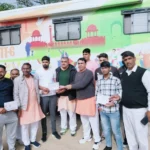 Youth gathered in blood donation camp organized at Jotram Dham