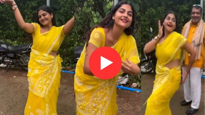 Viral Bhabhi Dance Video: पीली साड़ी में वायरल भाभी ने मचाया धमाल, डांस वीडियो ने इंटरनेट पर लगाई आग